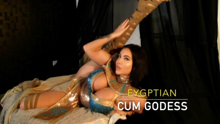 Dressed Like Egyptian Goddess - I am a goddess and I lure you back to my palace where I seduce your cock  into becoming my cum slave and you cover my tits over and over again, ...